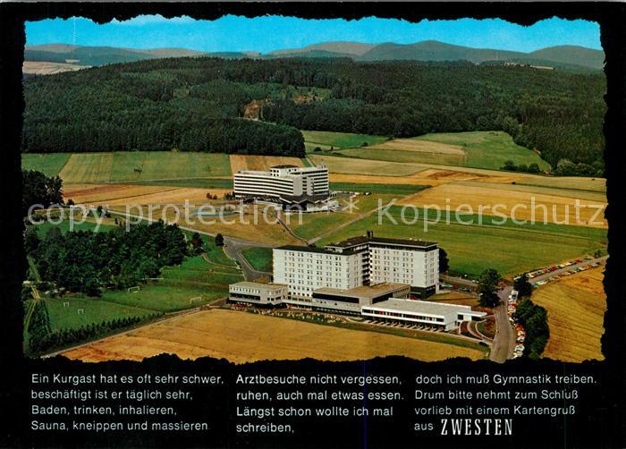 Zwesten Bad Kuranlagen Hardtwaldklinik Fliegeraufnahme