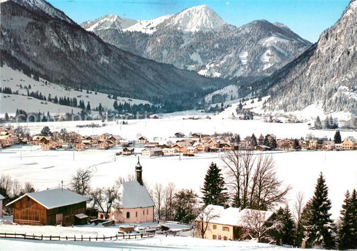 Pfronten Ostallgaeu Bayern Achtal Winterlandschaft