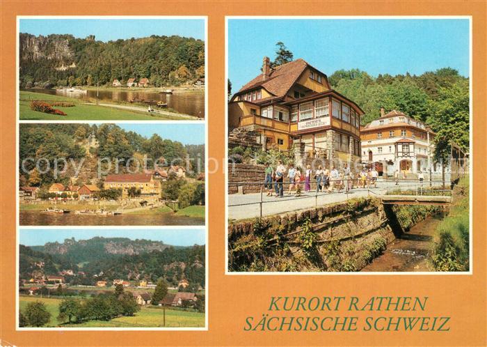 Rathen Saechsische Schweiz HO Gaststaette Sonniges Eck Dampferanlegestelle