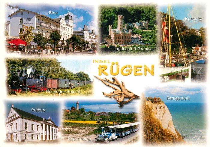 Ruegen Jagdschloss Granitz Putbus Parkeisenbahn Koenigsstuhl Binz Sassnitz