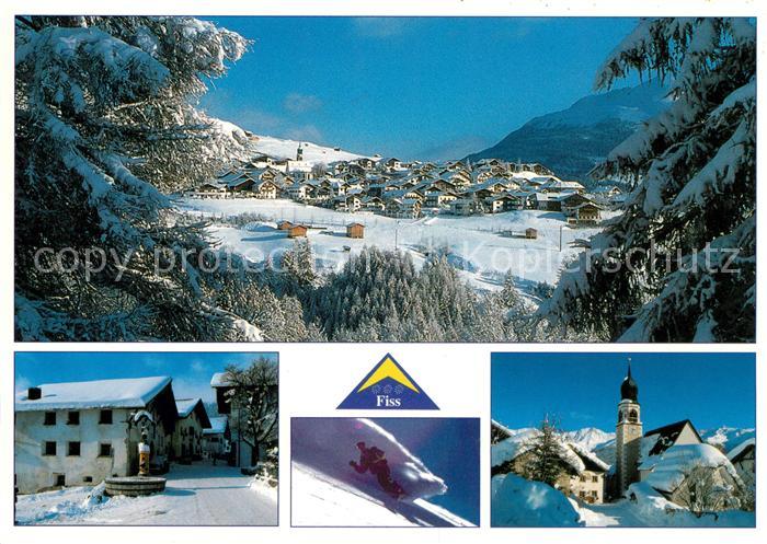 Fiss Tirol Winterlandschaft Kirche