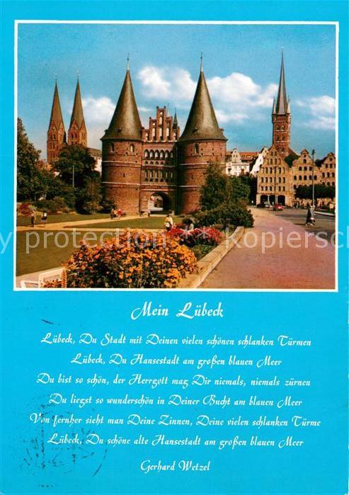 Luebeck Schloss Gedicht Mein Luebeck
