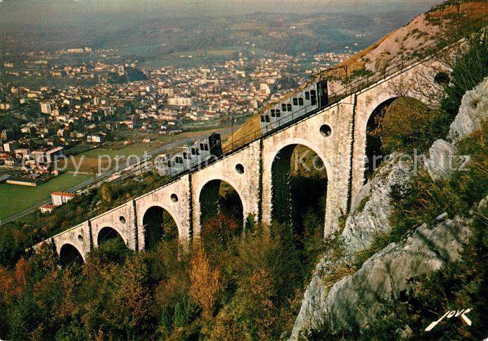 Zahnradbahn Lourdes Pic du Jer Funiculaires sur le Viaduc
