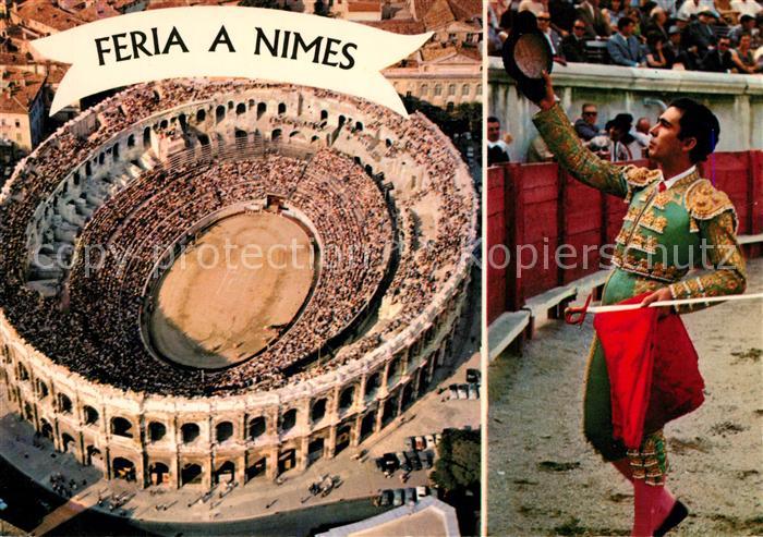 Stierkampf Feria Nimes Monument Romain