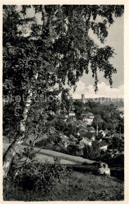 Lobenstein Bad Blick vom Geheeg