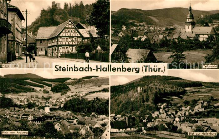 Steinbach Bad Liebenstein Hallenberg Blick vom Arzberg Hauptstrasse