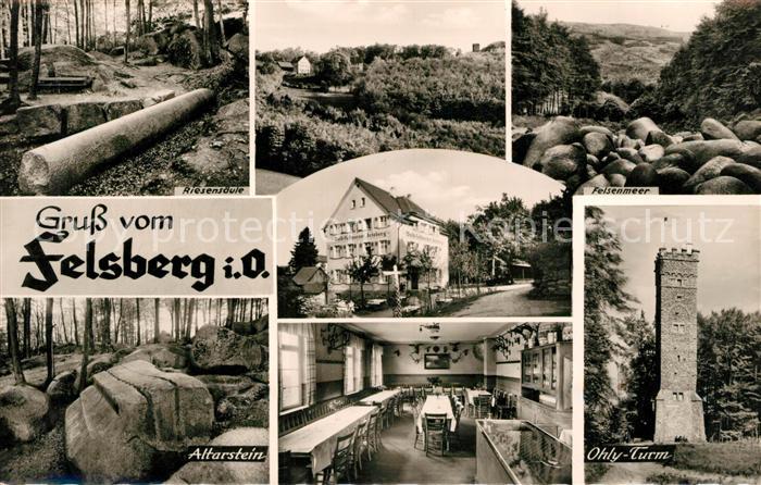 Felsberg Odenwald Wald-Restaurant Pension auf dem Felsberg Ohly-Turm