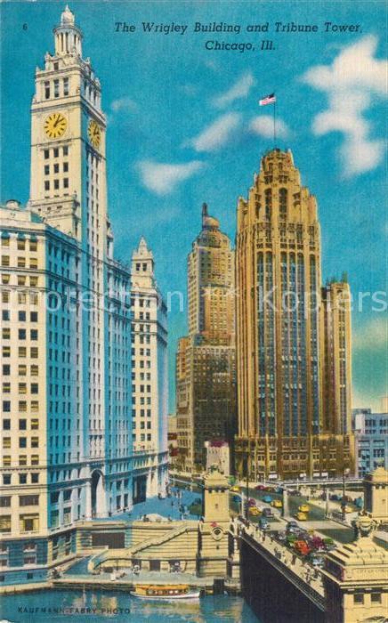 Chicago Illinois Wrigley Building and Tribune Tower