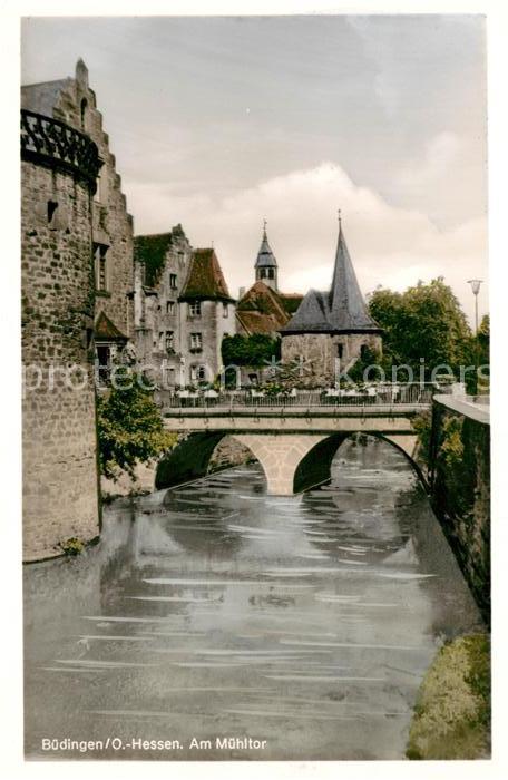 Buedingen Hessen Am Muehltor Flusspartie