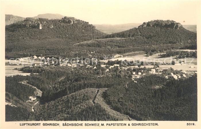 Gohrisch mit Papststein und Gohrischstein