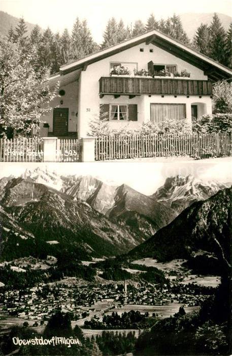 Oberstdorf Fliegeraufnahme Wohnhaus