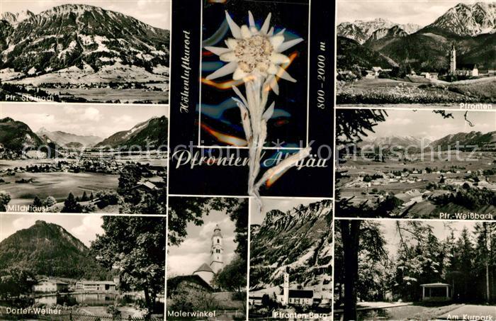 Pfronten Ostallgaeu Bayern Fliegeraufnahme Steinach Weissbach Kurpark Dorfer-Wei