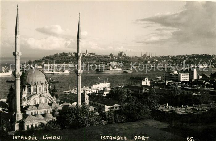 Istanbul Constantinopel Limani Fliegeraufnahme Hafen