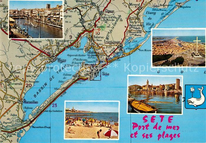 Sete Herault Hafen Strand