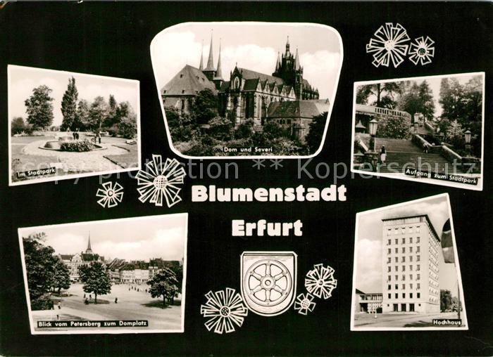 Erfurt Stadtpark Dom Severi Petersberg Domplatz