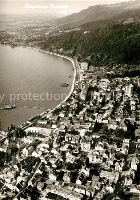 Bregenz Bodensee Fliegeraufnahme Seepartie