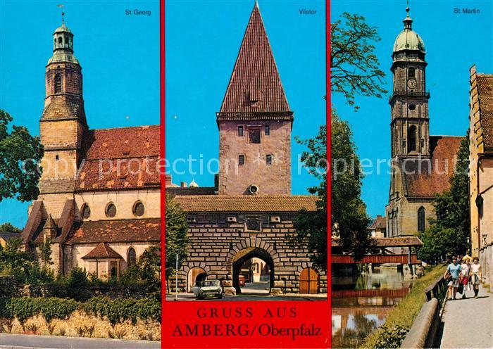 Amberg Oberpfalz St. Georg Vilstor St. Martin
