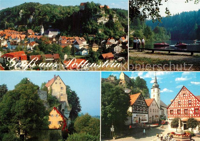 Pottenstein Oberfranken Fliegeraufnahme Fachwerk