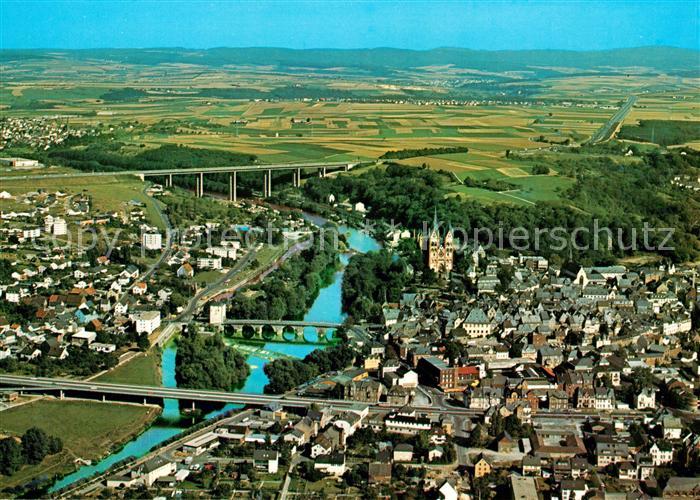Limburg Lahn Fliegeraufnahme Lahnpartie Bruecken