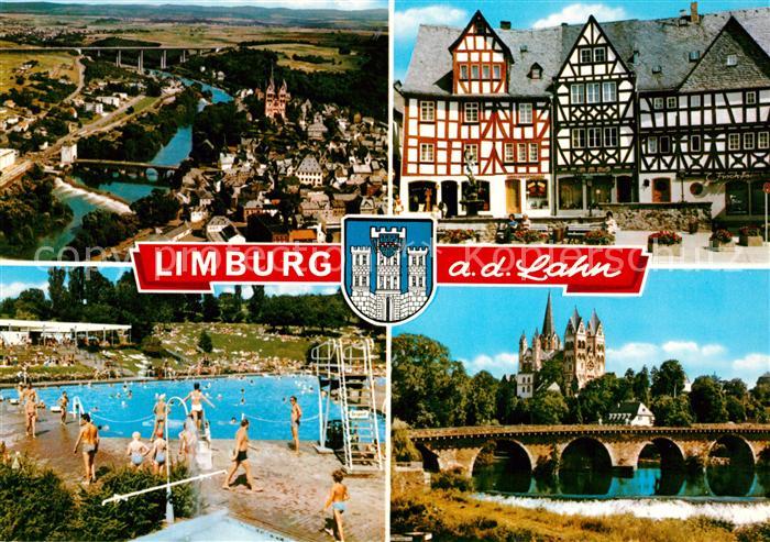 Limburg Lahn Lahnpartie Freibad Fachwerk Dom