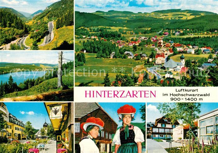 Hinterzarten Breisgau-Hochschwarzwald BW Fliegeraufnahme Tracht Bollenhut