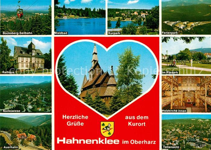 Hahnenklee-Bockswiese Harz Kurpark Bocksberg-Seilbahn Auerhahn