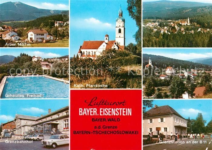 Bayerisch Eisenstein Grenzstation Freibad Arber Kirche