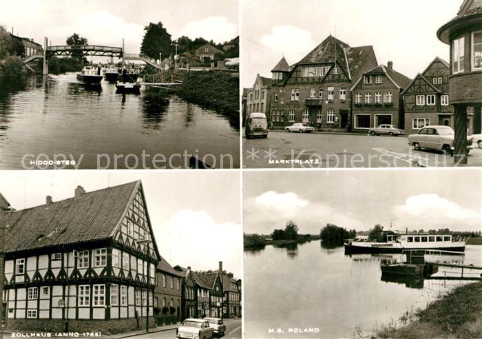 Hitzacker Elbe Hiddo-Steg Marktplatz Zollhaus