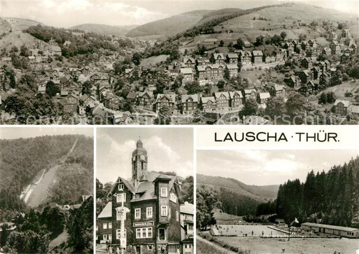 Lauscha Fliegeraufnahme Freibad Rennweg