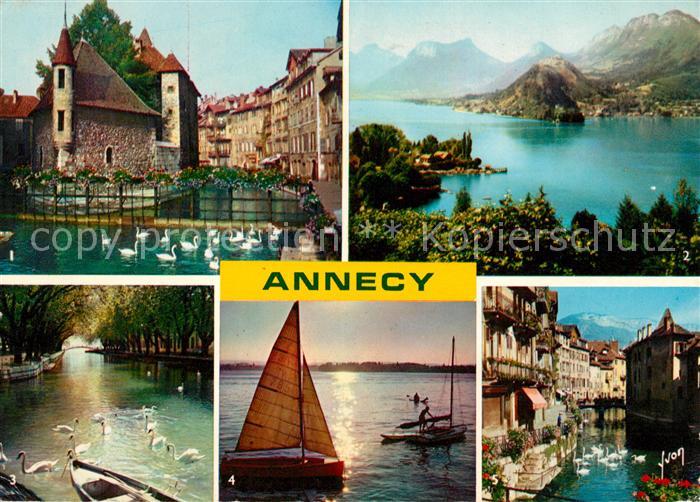 Annecy Haute-Savoie Lac Palais-de-Isle Canal Pont des Amours