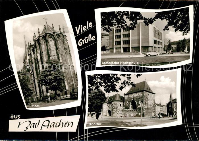 Bad Aachen Technische Hochschule Ponttor Dom