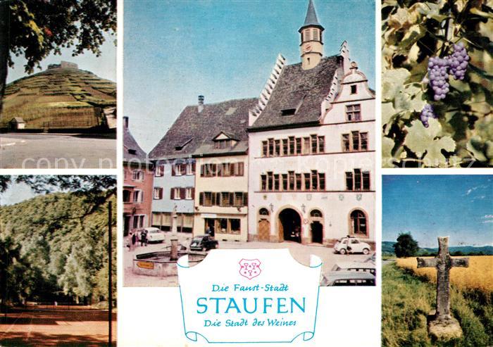 Staufen Breisgau Rathaus Brunnen Tennis Burg