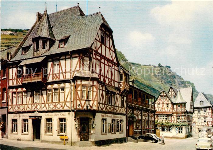 Bacharach Rhein Fachwerkhaeuser