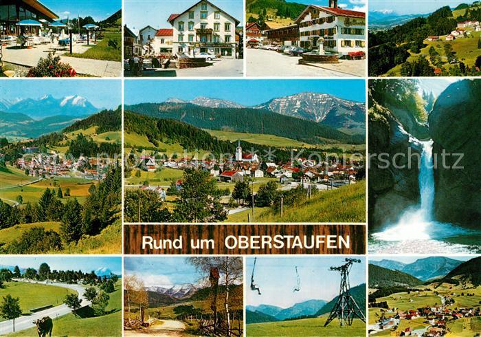 Oberstaufen Fliegeraufnahme Sessellift Wasserfall