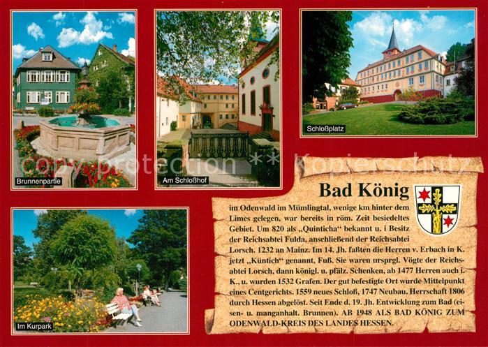 Bad Koenig Odenwald Schlossplatz Kurpark Schlosshof