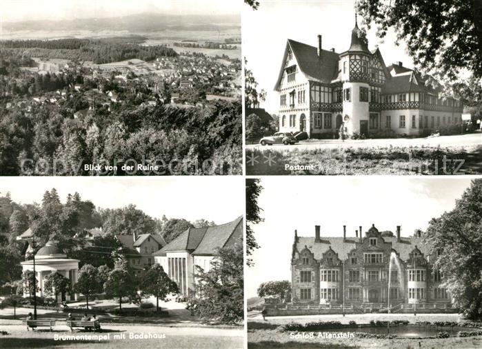 Bad Liebenstein Blick von Ruine Postamt Brunnentempel Badehaus Schloss-Altenstei