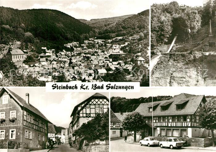 Steinbach Fliegeraufnahme Sprungschanze Fachwerk