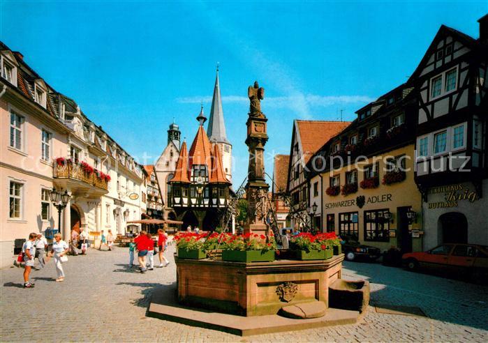 Michelstadt Marktbrunnen Rathaus