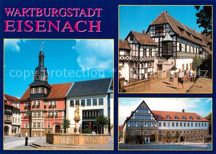 Eisenach Thueringen Wartburgstadt Vogtei mit Nuernberger Erker Kreuznacher-Haus