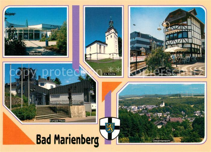 Bad Marienberg Marienbad Bismarckstrasse Kirche Europa-Haus