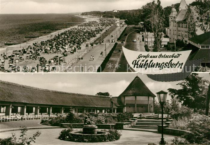 Kuehlungsborn Ostseebad Fliegeraufnahme mit Strand