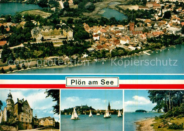 Ploen See Fliegeraufnahme Seepartie