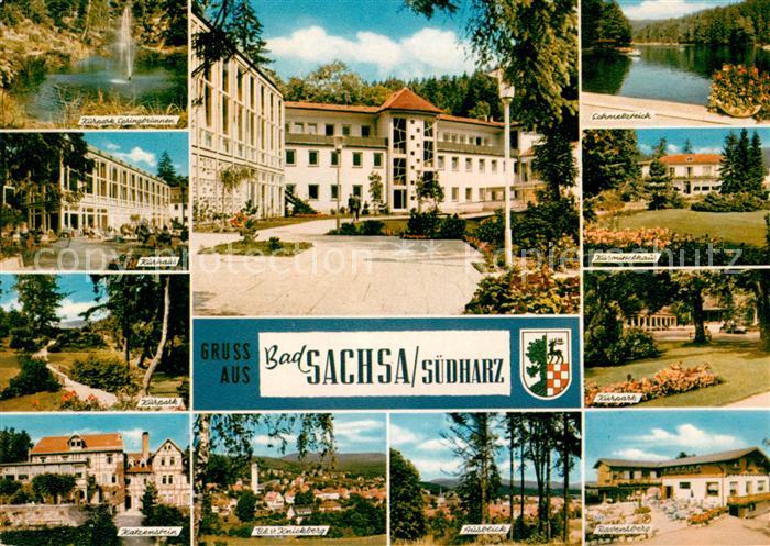 Bad Sachsa Harz Kurpark Kurhaus Katzenstein Knickberg Schmelzteich Kurmittelhaus