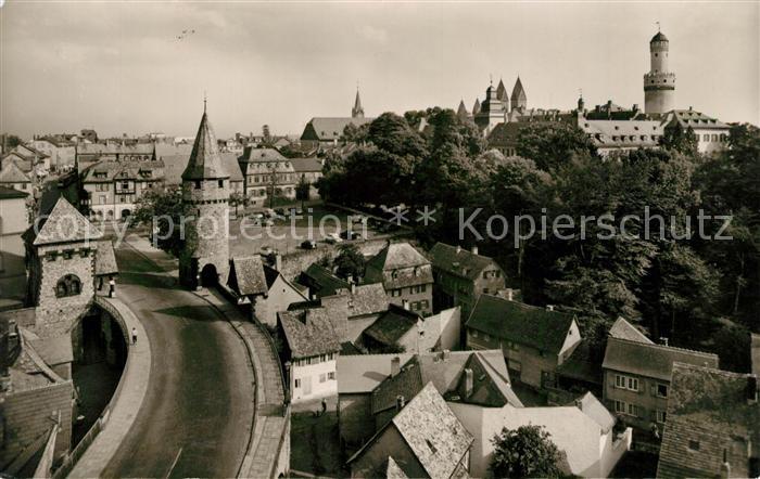 Bad Homburg Teilansicht mit Stadttuermen