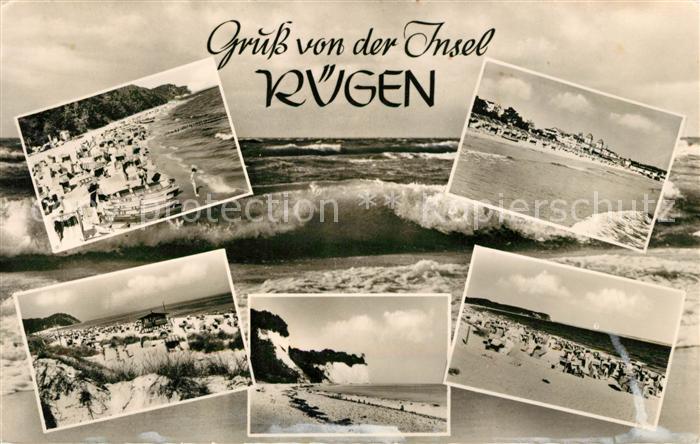 Ruegen Strandpartien Brandung