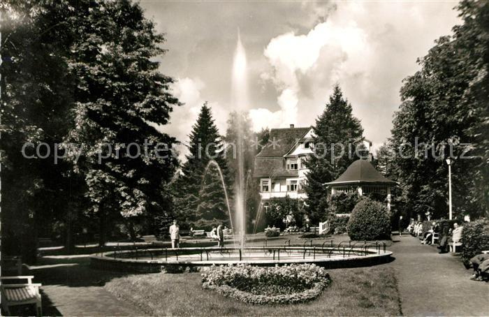 Koenigsfeld Schwarzwald Kurpark Fontaene