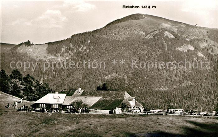 Untermuenstertal Berggasthaus Kaelbelescheuer mit Belchen