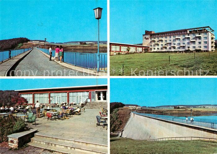 Rauschenbachtalsperre FDGB Erholungsheim Paul Gruner Staumauer