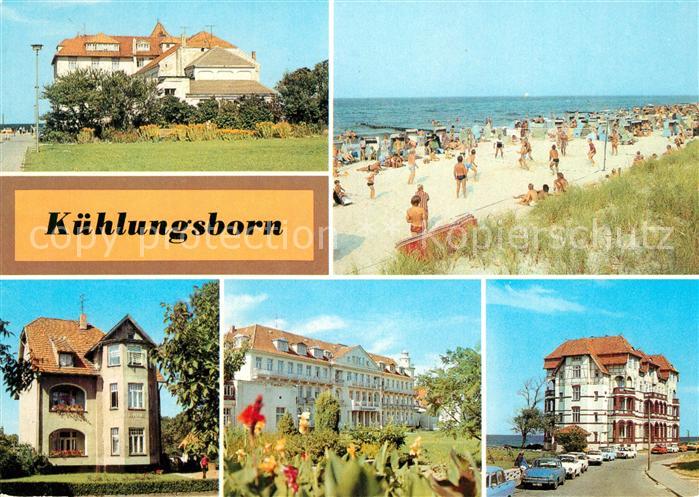 Kuehlungsborn Ostseebad FDGB Erholungsheim Jochen Weigert Strand Haus Georgine F