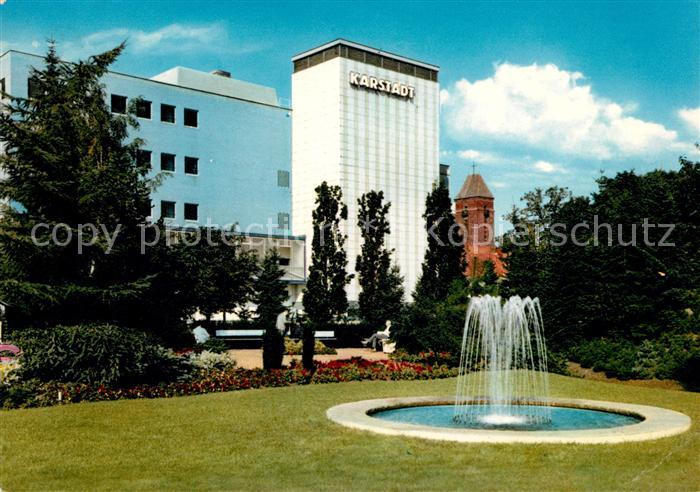 Neumuenster Schleswig-Holstein Rencks Park Springbrunnen